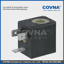 Covna caja de plástico AC24-240V o bobina de válvula solenoide DC12-48V